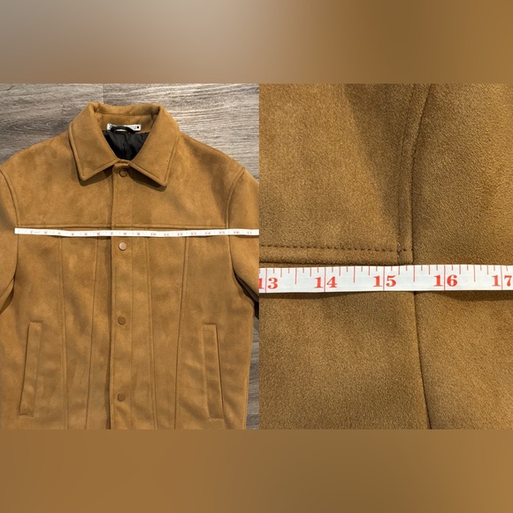 ZARA Faux Suede Jacket Men Sm - Picture 8 of 10
